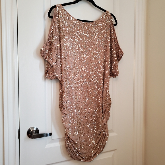 Aidan Mattox Sequin Cocktail Party Dress - Picture 3 of 16